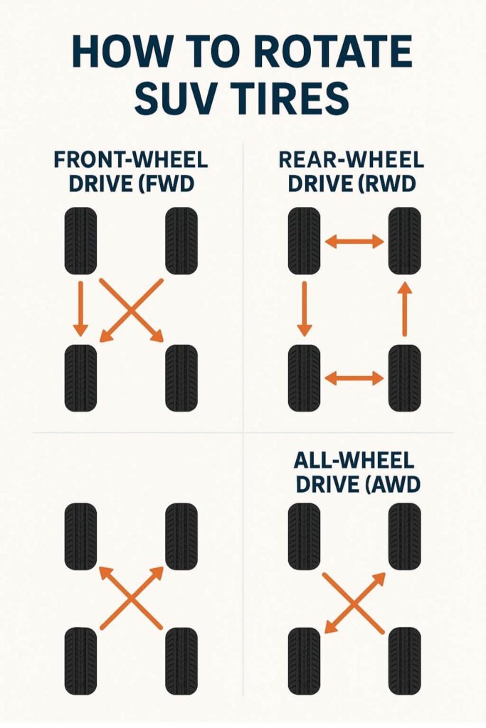 suv tires rotate guide