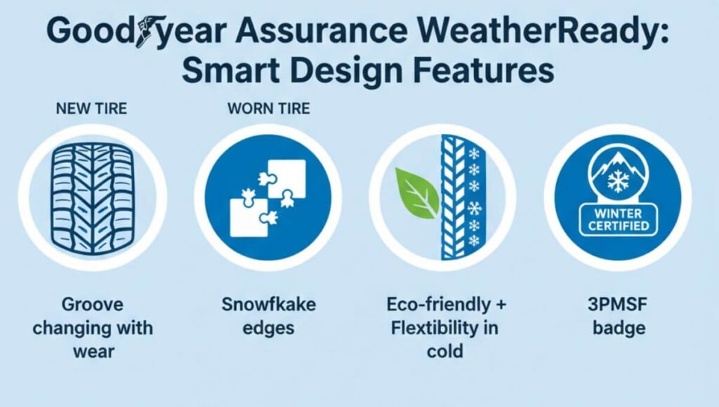 Goodyear Assurance WeatherReady Smart Design Features