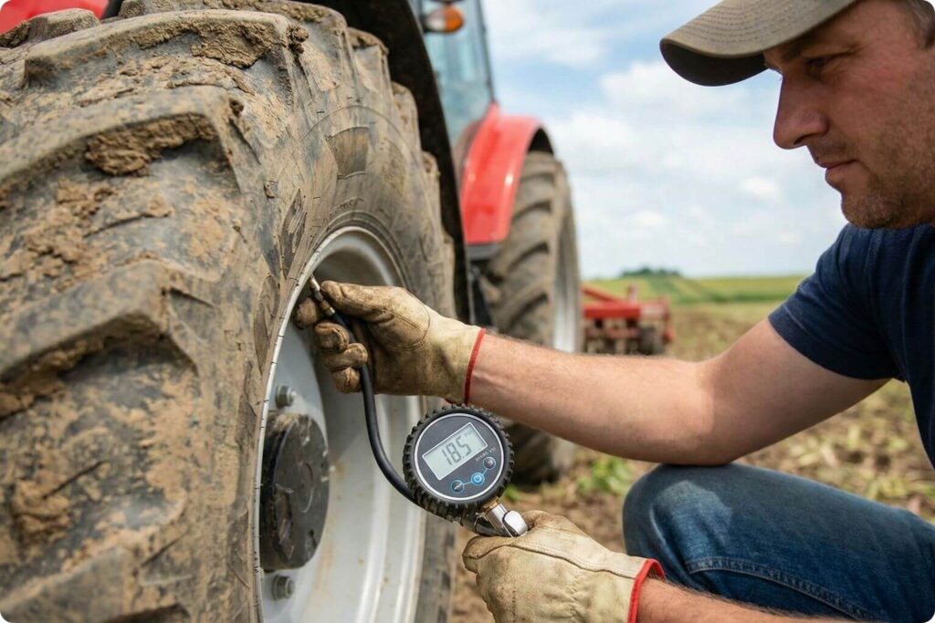 How to Check Tractor Tire PSI (Step-by-Step)