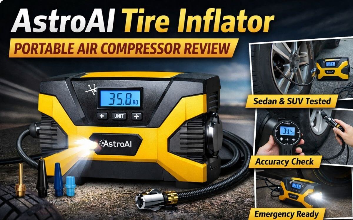 AstroAI Tire Inflator Portable Air Compressor Review