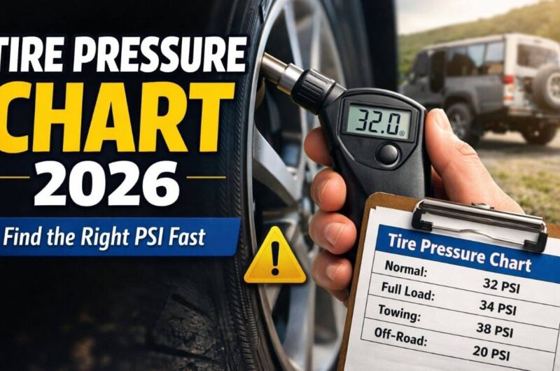 Tire Pressure Chart
