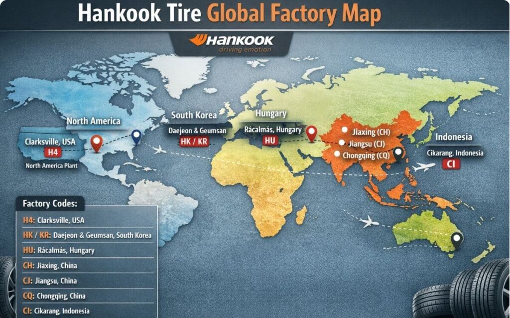 Hankook Tire Global Factory Map