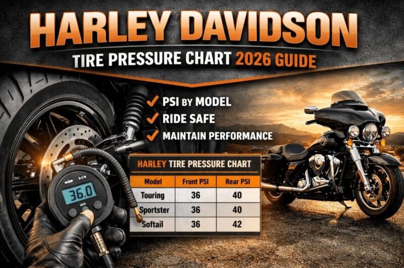 Harley Davidson tire pressure chart