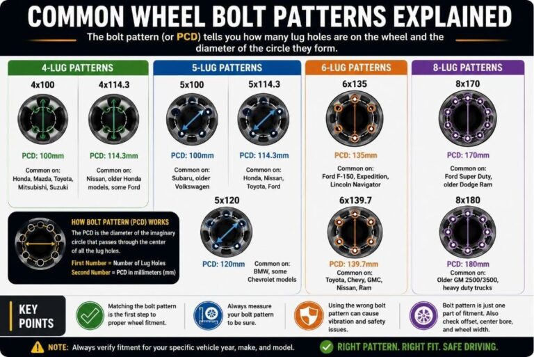 Wheel Bolt Pattern Chart & Fitment Guide for 2026