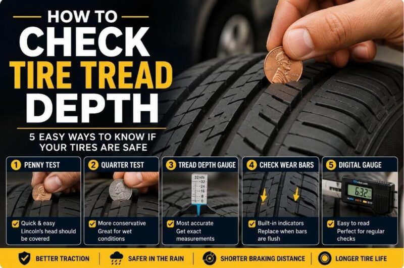 How to Check Tire Tread Depth