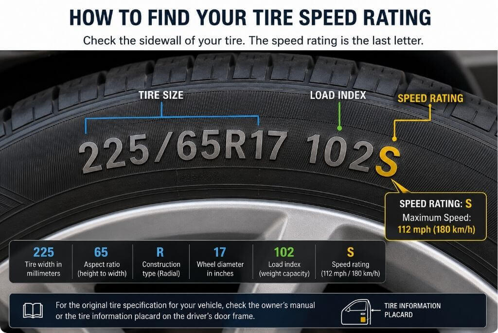How to Check Your Tire’s Speed Rating