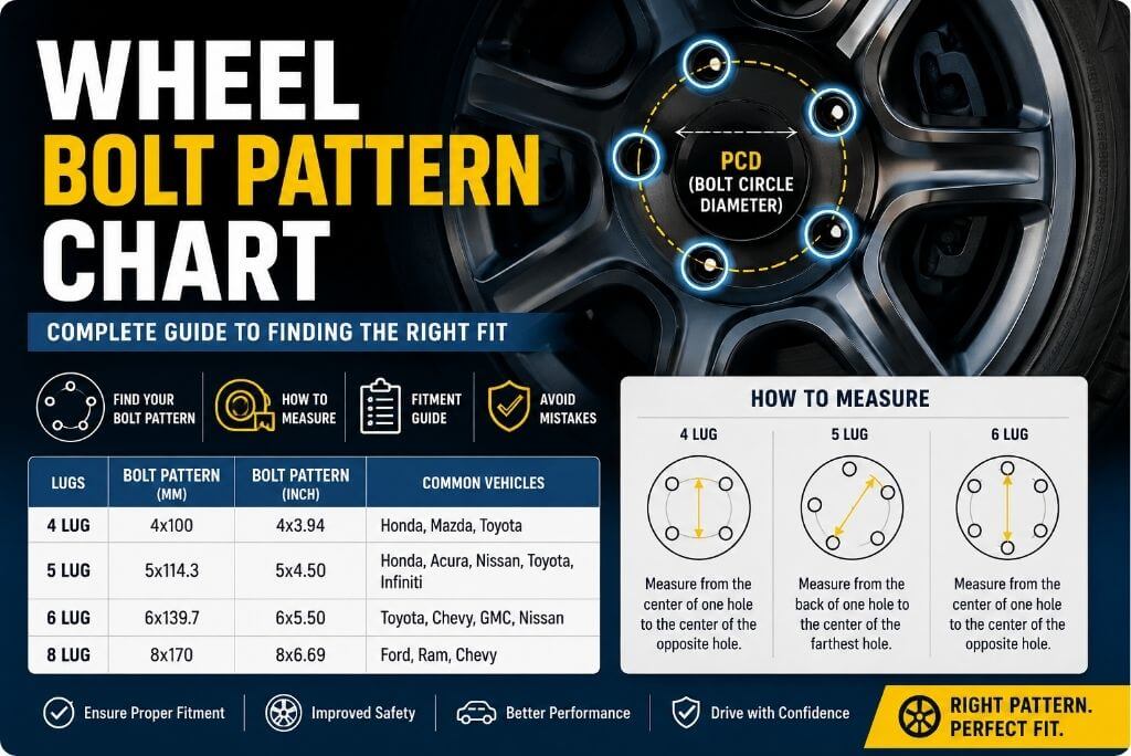 Wheel Bolt Pattern Chart