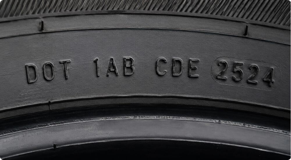 DOT Date Code on the Tire