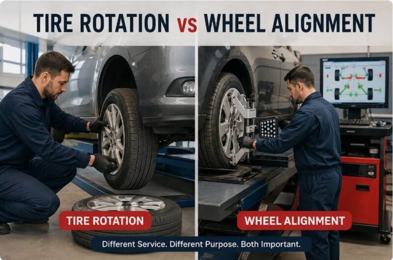 Tire Rotation vs Wheel Alignment
