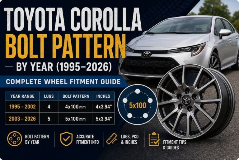Toyota Corolla Bolt Pattern