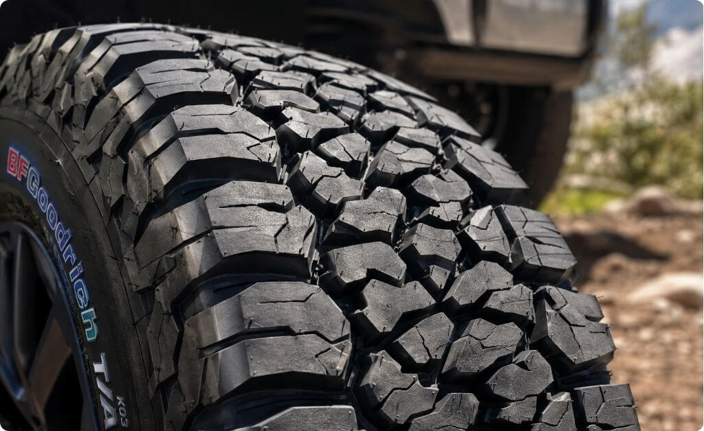 BFGoodrich KO3 all-terrain tread pattern
