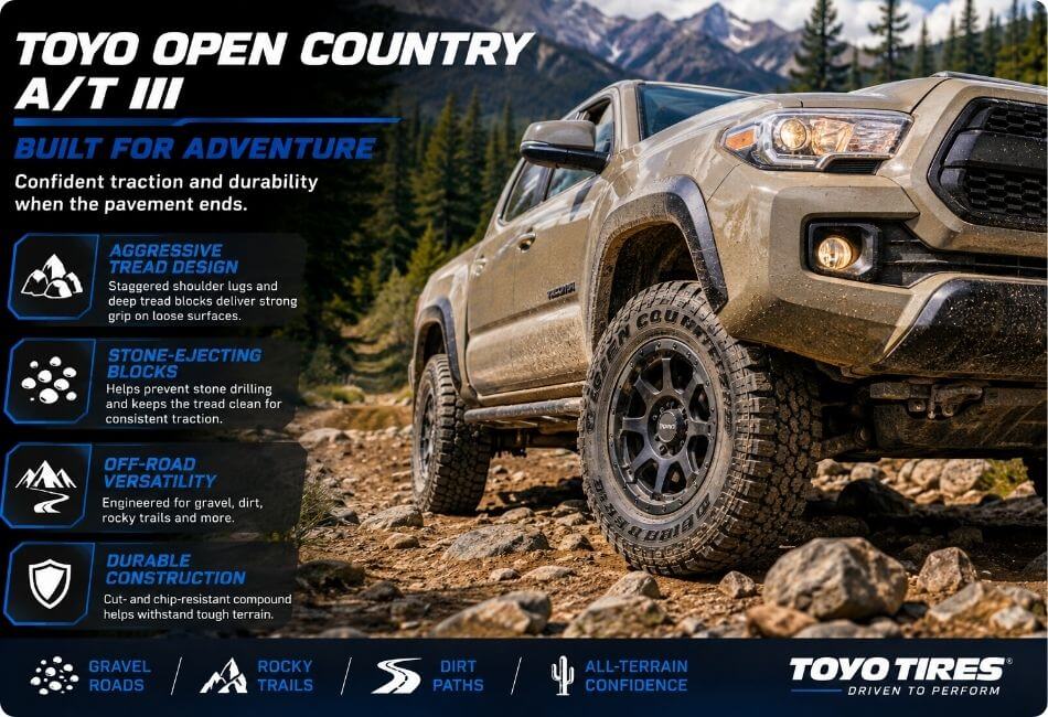 Toyo Open Country A/T III off-road performance