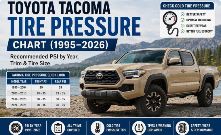 Toyota Tacoma tire pressure