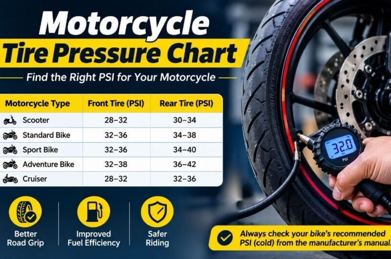 Motorcycle Tire Pressure Chart