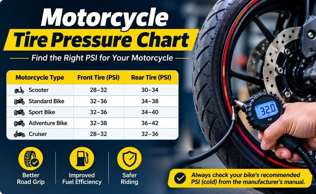 Motorcycle Tire Pressure Chart