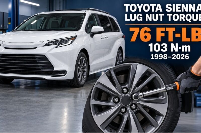 Toyota Sienna Lug Nut Torque