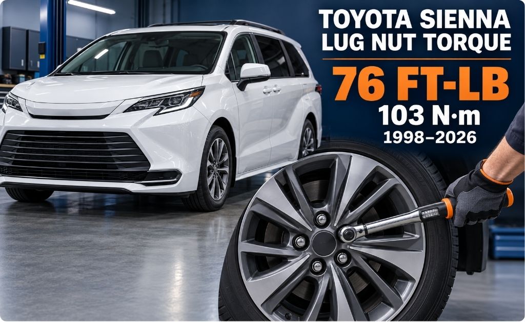 Toyota Sienna Lug Nut Torque