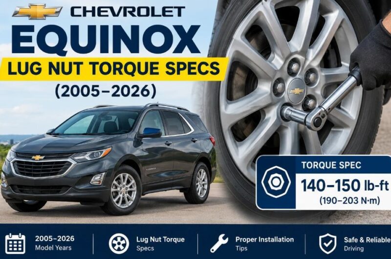 Chevrolet Equinox Lug Nut Torque Specs (2005–2026)