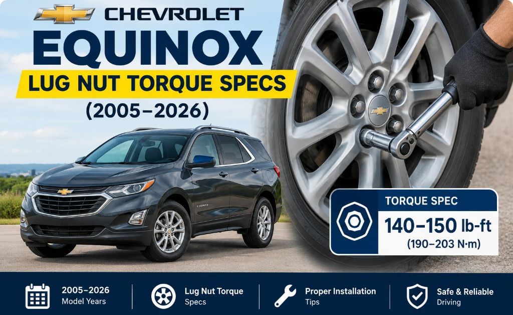 Chevrolet Equinox Lug Nut Torque Specs (2005–2026)